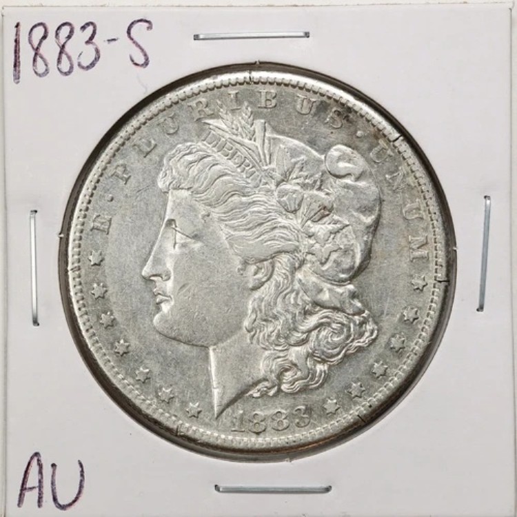 1883-S 1ドルモルガン銀貨(オーストラリア状態)#BH00517