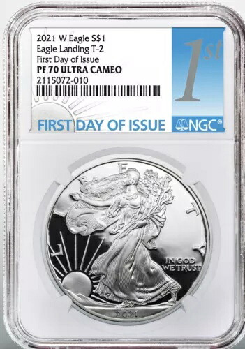 2021 W $1 プルーフ シルバー イーグル T 2 イーグル NGC PF70 発行初日先行販売 FDOI｜WORLD RESOURCE【KING店】