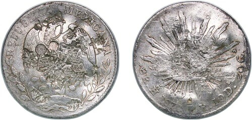 メキシコ 1870 Ho 8 Reales シルバー 903 XF