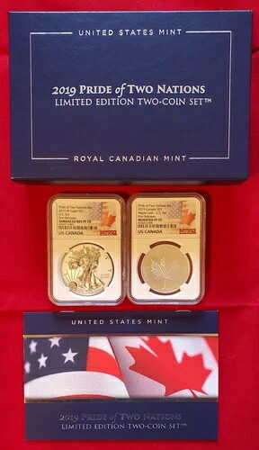 2019年 プライド・オブ・ツー・ネーションズ 米国 2枚セット NGC PF70 FR 初リリース (002)｜WORLD RESOURCE【KING店】