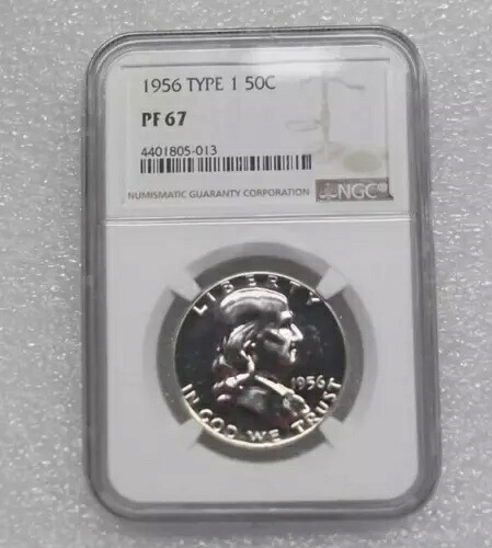 1956年 プルーフシルバー フランクリン ハーフダラー NGC PF67 タイプ1｜WORLD RESOURCE【KING店】
