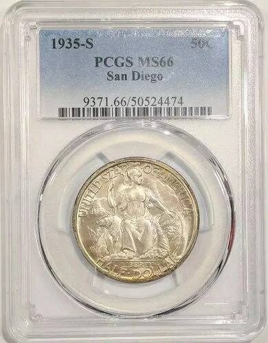 1935年 サンディエゴ記念ハーフドル PCGS MS-66|WORLD RESOURCE【KING店】