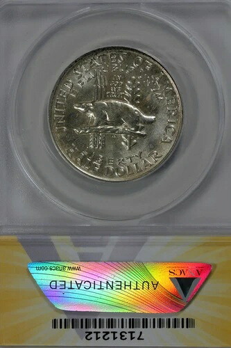 1936年 .50 ANACS MS 65 ウィスコンシン クラシック シルバー記念品|WORLD RESOURCE【KING店】