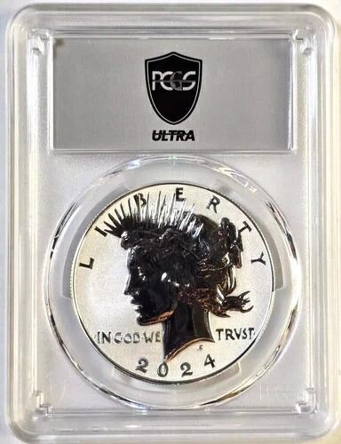 2024-S ピースシルバードル（2枚組リバースプルーフセット）PR70 FS PCGS Ultra
