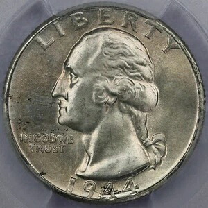 1944-D 25セントワシントンクォーター - PCGS MS 67｜WORLD RESOURCE【KING店】