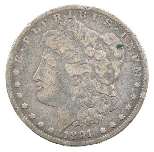 1891-CC モルガン銀貨 *4829