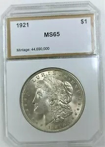 1921-P モーガン リバティ ヘッド 90% シルバー 1ドル S$1 コイン BU ?18366? V1?