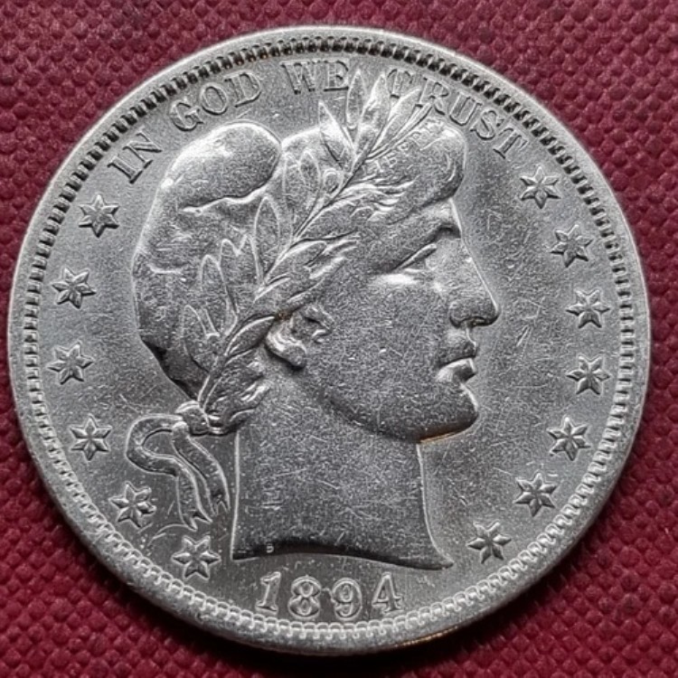 1894年 S バーバー ハーフダラー 50セント 良質 XF 詳細 #60991｜WORLD RESOURCE【KING店】