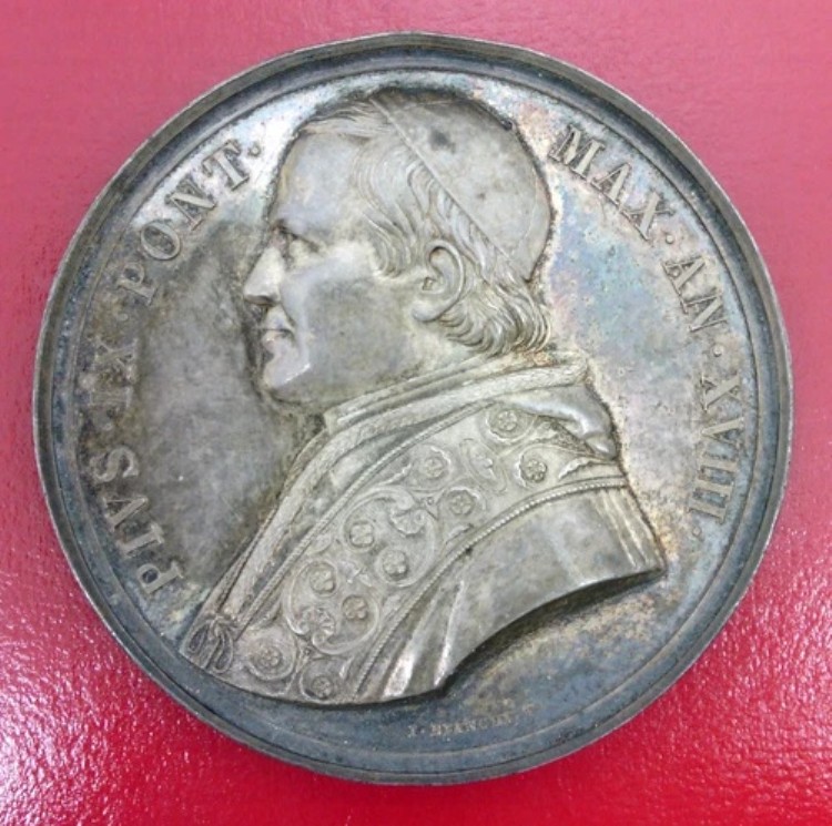 バチカンの年次銀メダル - 1863年 - ピウス9世