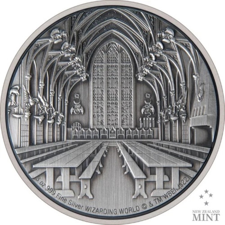 2022年 93.22g ニウエ銀貨 2022年 3オンス ニウエ銀貨 ハリーポッター - 大広間 TO TO|WORLD RESOURCE【KING店】