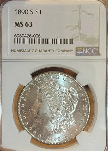 1890-S NGC MS63 モルガン銀貨|WORLD RESOURCE【KING店】