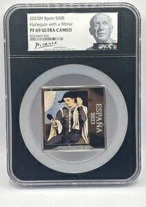 2023年 スペイン S50E NGC ピカソ ハーレクイン ミラー付き ピカソ PF69 ウルトラカメオ