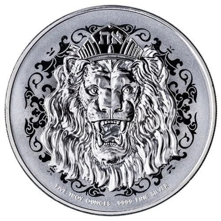 2024年 - 5オンス .9999 ファイン NIUE 咆哮するライオン シルバーコイン BU カプセル入り - 1000枚鋳造|WORLD RESOURCE【KING店】
