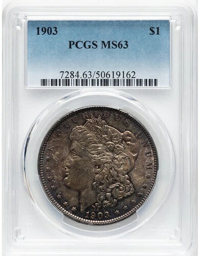 1903 モーガン シルバー ダラー「PCGS MS63」 - ユニークな調色シルバー/ブロンズ｜WORLD RESOURCE【KING店】