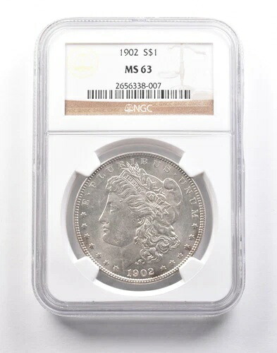 1902年 モルガン銀貨 MS63 NGC *5252|WORLD RESOURCE【KING店】