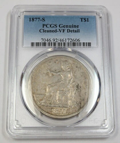 1877年 S PCGS VF 詳細 | シルバー トレードドル - 1ドル 米国コイン #41577A｜WORLD RESOURCE【KING店】