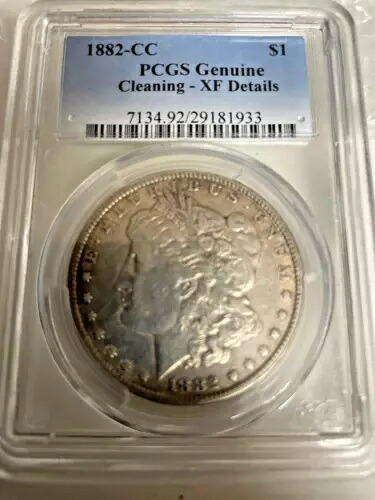 1882年-CC モルガン銀貨 PCGS XF 詳細クリーニング済み｜WORLD RESOURCE【KING店】
