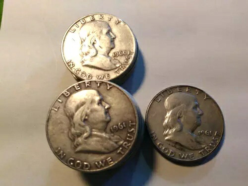 1960-1961 流通フランクリン ハーフ ダラー、90% 銀。18 枚。｜WORLD RESOURCE【KING店】 117,700円