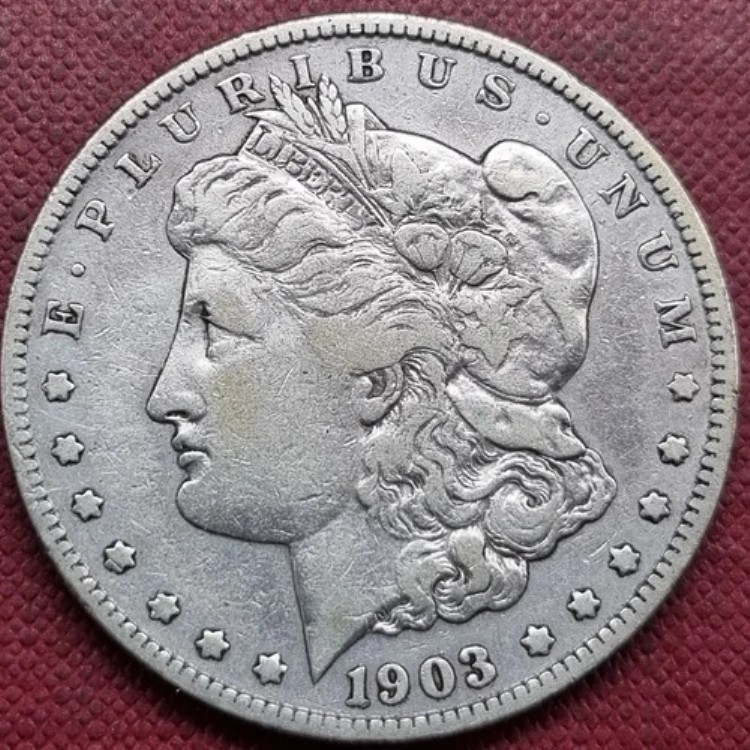 1903年 S モルガン・ダラー 1ドル 希少 優良グレード VF - XF #84587