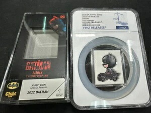 2022年 2オンス .999 純銀 バットマン チビコイン 初版 NGC PF70 DCコミックス｜WORLD RESOURCE【KING店】