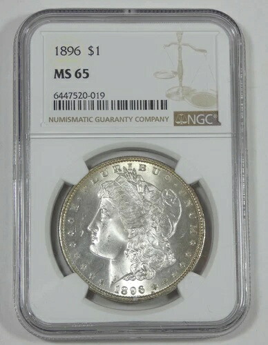 1896年モルガン・ダラー NGC MS 65認定シルバーダラー|WORLD RESOURCE【KING店】