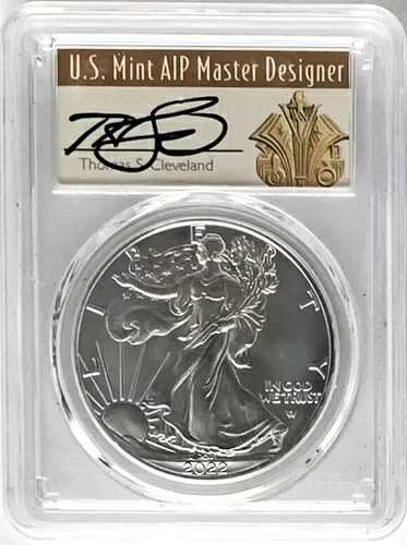 2022年 W バーニッシュド シルバー イーグル W ミントマーク FDOI PCGS SP70 MS70 クリーブランド レア|WORLD RESOURCE【KING店】