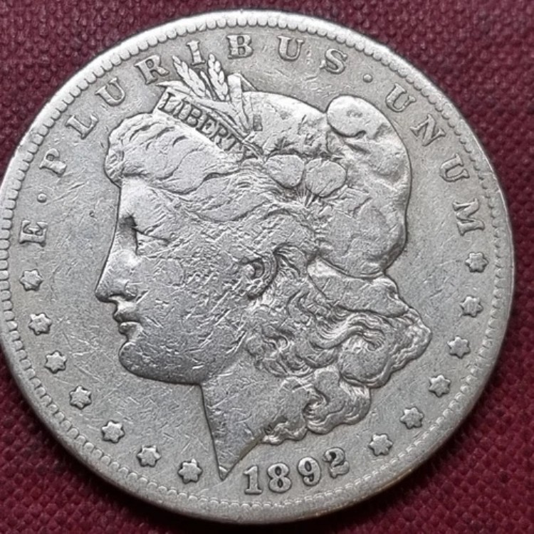 1892年CCモルガンドル1ドル銀貨、良好な流通状態、詳細不明、カーソンシティ#89570｜WORLD RESOURCE【KING店】