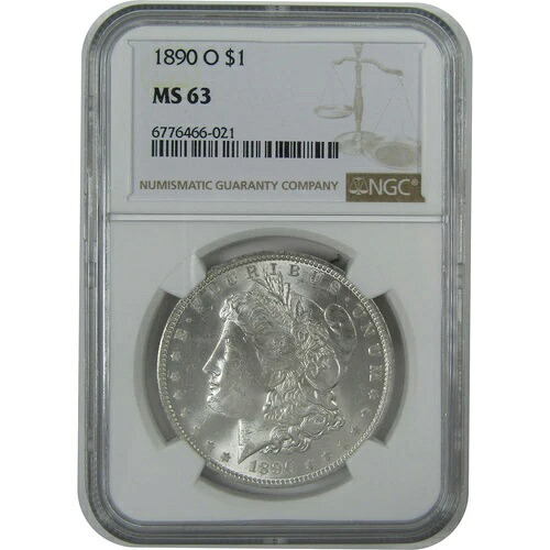 1890 O モルガン・ダラー MS 63 NGC シルバー 1ドル 未流通コイン SKU:I16461