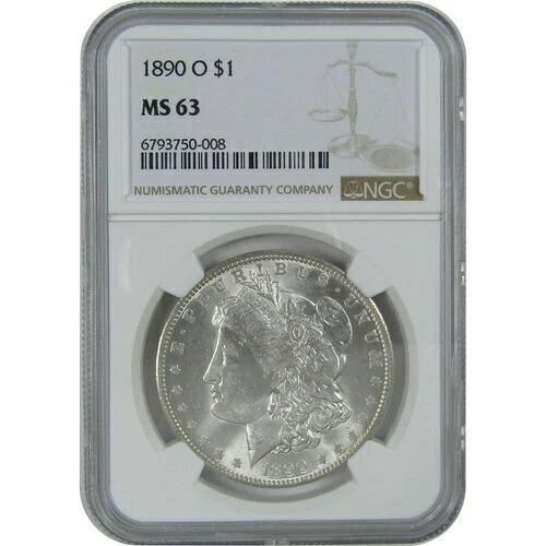 1890 O モルガン・ダラー MS 63 NGC シルバー 1ドル 未流通コイン SKU:I16466