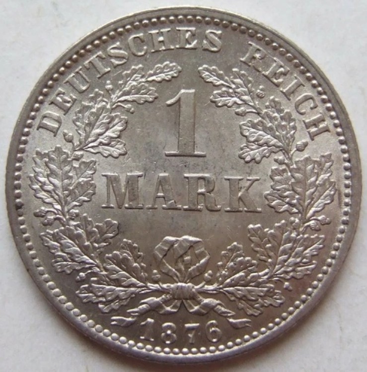 楽天市場】ドイツ サクソニー 5マルク銀貨 1876年 美品 : 紅林コイン