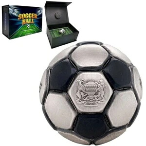 サッカーボール（ワールドカップ）2022 30グラム 純銀アンティーク球形コイン - チャド｜WORLD RESOURCE【KING店】