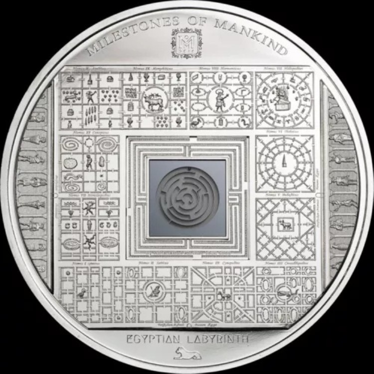 人類のマイルストーン 50g エジプトの迷宮 シルバー プルーフ 2016年コイン 限定版｜WORLD RESOURCE【KING店】