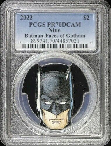 2022年 ニウエ プルーフ 1オンス シルバー バットマン - フェイセズ・オブ・ゴッサム PCGS PR 70 DCAM | DCコミックス｜WORLD RESOURCE【KING店】