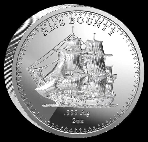 2025年 ピトケアン諸島 HMS バウンティ プルーフ UHR 2オンス シルバーコイン - 発行枚数 250枚｜WORLD RESOURCE【KING店】