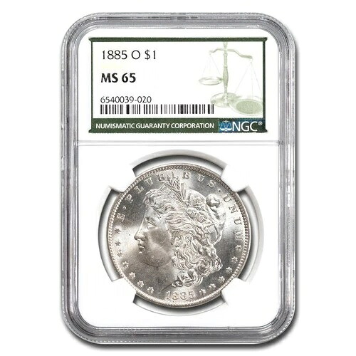 1885-O モルガン・ダラー MS-65 NGC（グリーンラベル）｜WORLD RESOURCE【KING店】