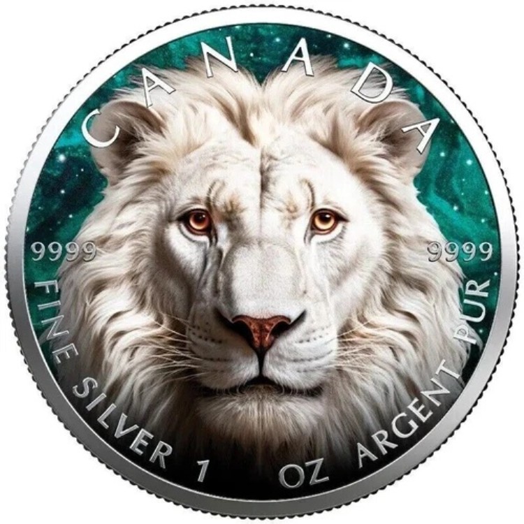 2023年 ホワイトライオン メープルリーフ 1オンス 銀貨|WORLD RESOURCE【KING店】