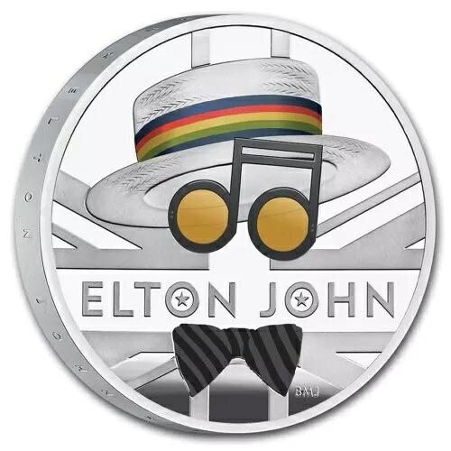 2020年 エルトン・ジョン ミュージックレジェンド 1オンス 純銀プルーフカラーコイン|WORLD RESOURCE【KING店】