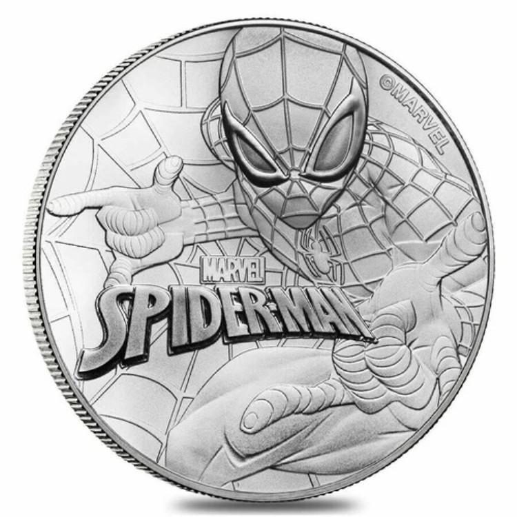 2017年 ツバル シルバー 1オンス スパイダーマン 1ドル マーベルコミックシリーズ コイン カプセル入り|WORLD RESOURCE【KING店】