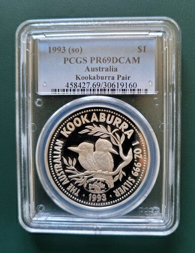 1993年 オーストラリア コイン クーカブラ 1オンス 999プルーフ シルバー シドニーオペラ PCGS PR69DCAM｜WORLD RESOURCE【KING店】