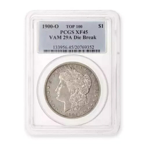 1900O VAM 29A ダイブレイク モルガンドル 1ドル PCGS EF-45