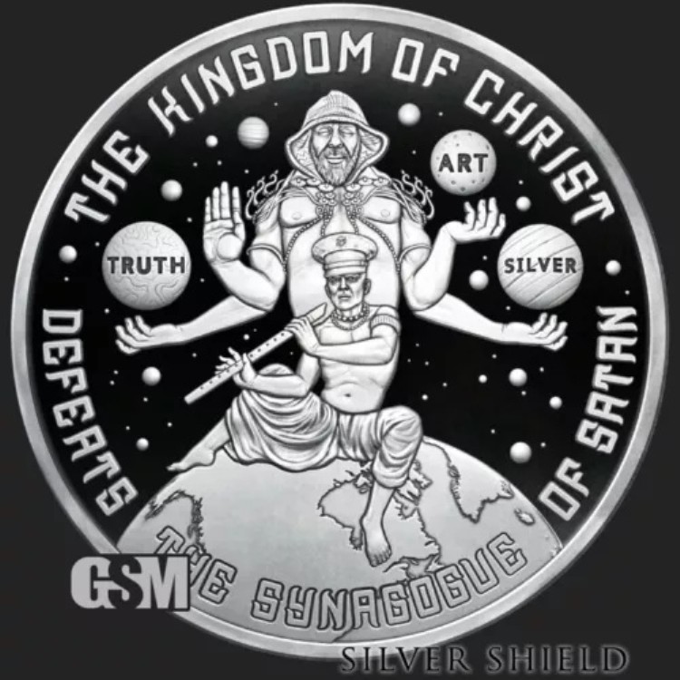 2023年 1オンス プルーフ キングダム・オブ・クライスト - 超希少 - 低COA 110 - シルバーシールド|WORLD RESOURCE【KING店】