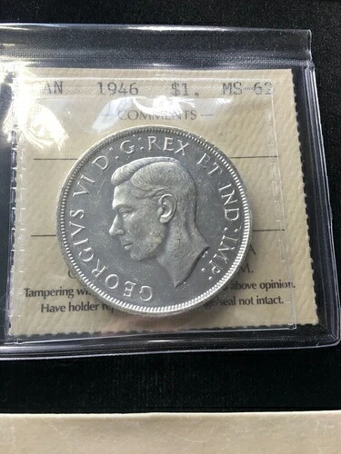 1946年 ICCS グレード カナダ シルバー ダラー **MS-62**|WORLD RESOURCE【KING店】