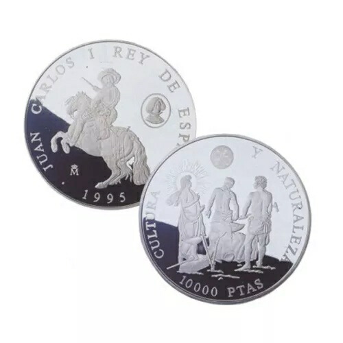 コインシルバースペイン1995年オリバレス公爵シンクエンティンプルーフ 111,100円