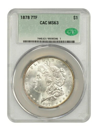1878 7TF $1 CACG MS63（1878年の裏面） - モルガン・ダラー