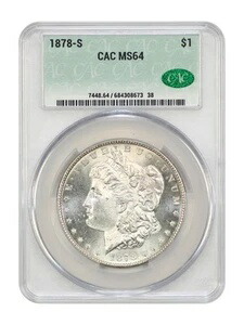1878-S $1 CACG MS64 - モルガン・ダラー