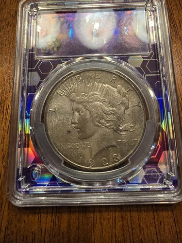 1923年-Dピースダラー PCGS MS63 日付良好！非常にオリジナルな外観。