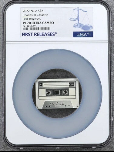 NGC PF70 FR ニウエ島 2022 カセットテープ発明者 2オンス 銀貨 COA BOX