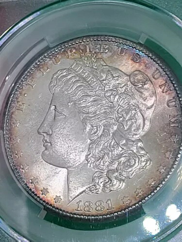 1881年 S $1 モルガン・ダラー CACG MS65 トーン