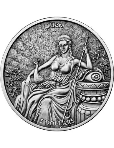 ヘラ対アクエリアス 12人のオリンピック選手 1オンス 銀貨 5ドル サモア 2022年|WORLD RESOURCE【KING店】