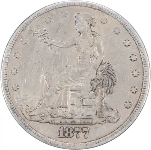1877年貿易銀貨F未認定#134|WORLD RESOURCE【KING店】